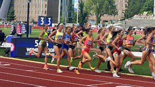 Women’s 1500m 2024 U.S. Olympic Trials Round 1 Heat 2, Sadie Engelhardt, Heather MacLean, S. Johnson