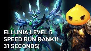 @GenesisPrime Ellunia Level 5 World Record Rank 1 -  31 Seconds!