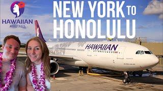 10.5 HOUR DOMESTIC FLIGHT | Hawaiian Airlines A330-200 | JFK - HNL ECONOMY