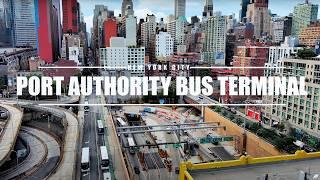 Drone Bus Terminal Manhattan NYC