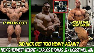 Nick Walker GOT TOO HEAVY?? + Carlos Thomas Jr LOOKS INSANE + Horse MD CAN WIN Spain Pro!