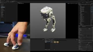 Teaching a Virtual Robot to Walk/Run: Real-time Hand Tracking Powers UE5 Animation Innovation | WIP