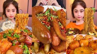 ASMR Chinese Food Eating Spicy Noodles Fast | Spicy Hotpot | Spicy Noodles Eating Challenge