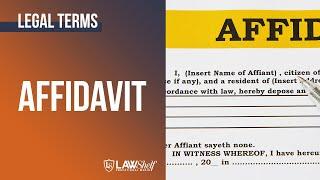 Legal Terms: Affidavit