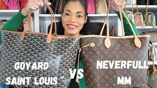 LOUIS VUITTON NEVERFULL MM VS GOYARD SAINT LOUIS
