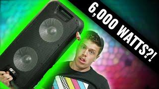 6,000 Watt Portable Bluetooth Speaker | QFX PBX-100 Dual 10" Portable Party Speaker