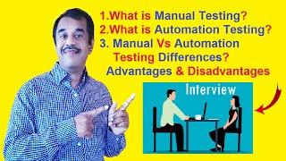 what is manual testing and automated testing | definition | manual testing vs automation testing