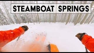 Steamboat Springs First Tracks - Skiing deep powder on Twilight - Top to Bottom