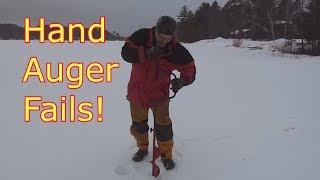 Ice Fishing Tips - Stop Wrecking Your Hand Auger!