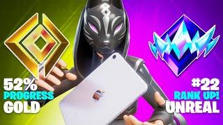 Gold To Unreal Speedrun... (Fortnite Mobile Ranked)