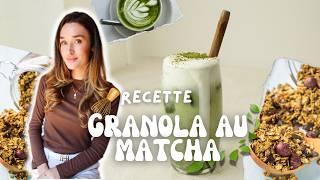 RECETTE |  GRANOLA AU MATCHA healthy, express, pas cher (nolwenn.ues)