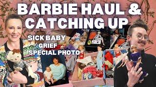 VINTAGE BARBIE HAUL AND CATCHING UP ABOUT LIFE | *sick baby, feeling sad*