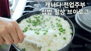 캐나다 일상브이로그ㅣ집밥 메뉴 레시피 - 열무김치 만들기, 목살 숯불구이와 된장찌개 만들기, 삭힌 고추무침 레시피, 집밥 브이로그, 살림 브이로그