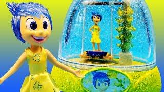 INSIDE OUT JOY GLITTER GLOBES Happy Swing Disney Toys How to Make Your Own