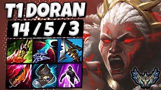 T1 Doran vs T1 Faker - Ambessa vs Renekton [ TOP ] Korea Challenger