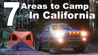 7 BEST Camping Areas in California - Places to Camp in California