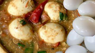 Egg with axone curry recipe || Naga Kitchen