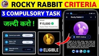 Rocky rabbit eligibility criteria | Rocky rabbit Airdrop Criteria | Rocky rabbit Airdrop new update