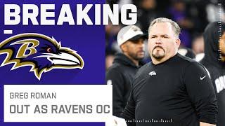 Breaking: Ravens and OC Greg Roman Parting Ways After 6 Seasons