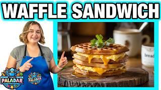 The ULTIMATE Breakfast Waffle Sandwich - Low Carb