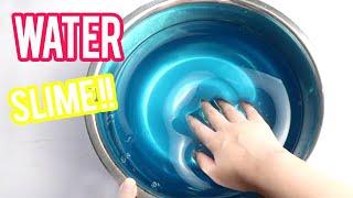 ASMR WATER SLIME RECIPE How to make GLOSSY Water Slime at home