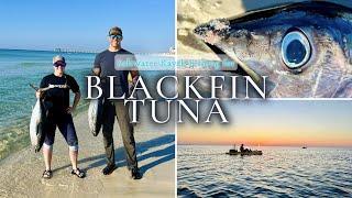 WILD RIDE! - Doubling Up on Blackfin Tuna in my Kayak!