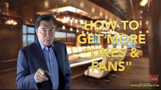 HOW TO GET MORE 'LIKES & FANS' | Leadership Keynote Speaker/Author | Ross Shafer