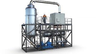 Industrial water evaporator by mechanical vapor compression (MVC and MVR) - Desalt Series