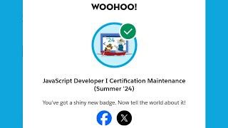 JavaScript Developer I Certification Maintenance Summer 24 | Salesforce Trailhead