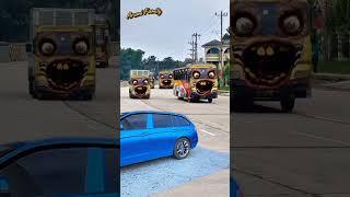 Massive Mixer Truck & Container Trucks Accidentally!! A Visual Feast #vfx​ #viralshorts​ #trending​