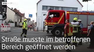 In Babenhausen wurde eine Gasleitung beschädigt