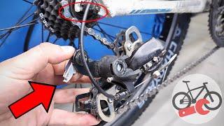 Repairing a bicycle drivetrain. Restoration and maintenance of bike speeds