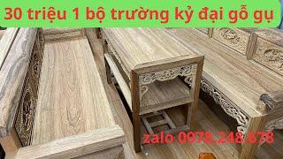 Báo giá Bộ trường kỷ gỗ gụ | đồ gỗ nhân khang.