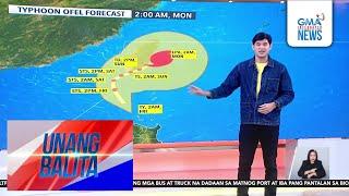 Bagyong #OfelPH, patuloy ang paghina matapos mag-landfall - Weather update today | Unang Balita