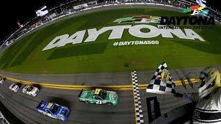 Last-lap wreck propels Sauter to Daytona victory