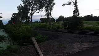 CT rail speeds through Bernie road on Longmeadow