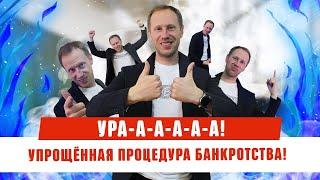Упрощенная процедура банкротства физических лиц.  Списание долгов по кредитам.  Должник прав 2020