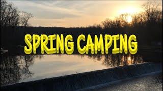 OVERNIGHT SPRING CAMPING (ASMR type video)