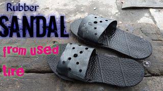 sandal from used old tire