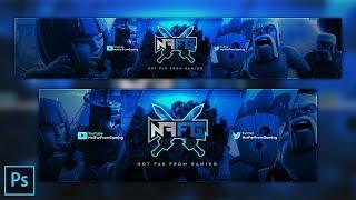 Epic Gaming Banner/Header Tutorial in Photoshop CC - 2017