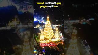 Kalyani ITI More Durga Puja pandal 2024 Lighting Show #kalyani #durgapuja2024 #shorts