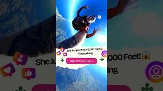 She Jumped From the Sky!  | Skydiving in South Africa  #travelshorts