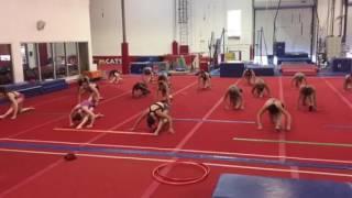 Gymcats stretch to "Light it Up" by Major Lazer