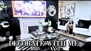 DECORATE WITH ME|OLD HOUSE TO NEW HOME| LOFT REFRESH|BLACK AND WHITE