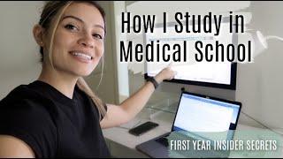 How I Study in Medical School