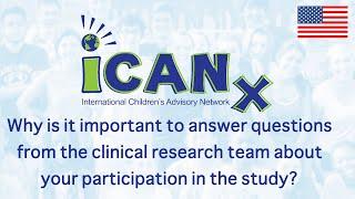 iCAN Kids Answer: Why should you answer the research teams questions about your part in the study?