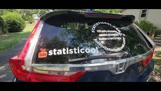 Statisticool YouTube Sticker On Car!