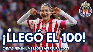 ¡LLEGÓ EL 100! ¡GOOL DE ALICIA CERVANTES! | CHIVAS FEMENIL VS LEÓN | J12 | APERTURA 2023 | LIGA MX