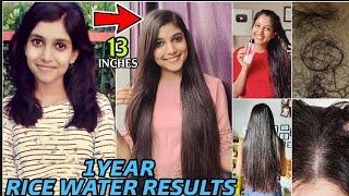 1 Year Experience With RICE WATER Severe Hairfall ! Grew 14 inches 