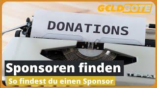 Sponsoren finden – So findest du einen Sponsor 